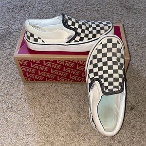 Youth checkered Vans